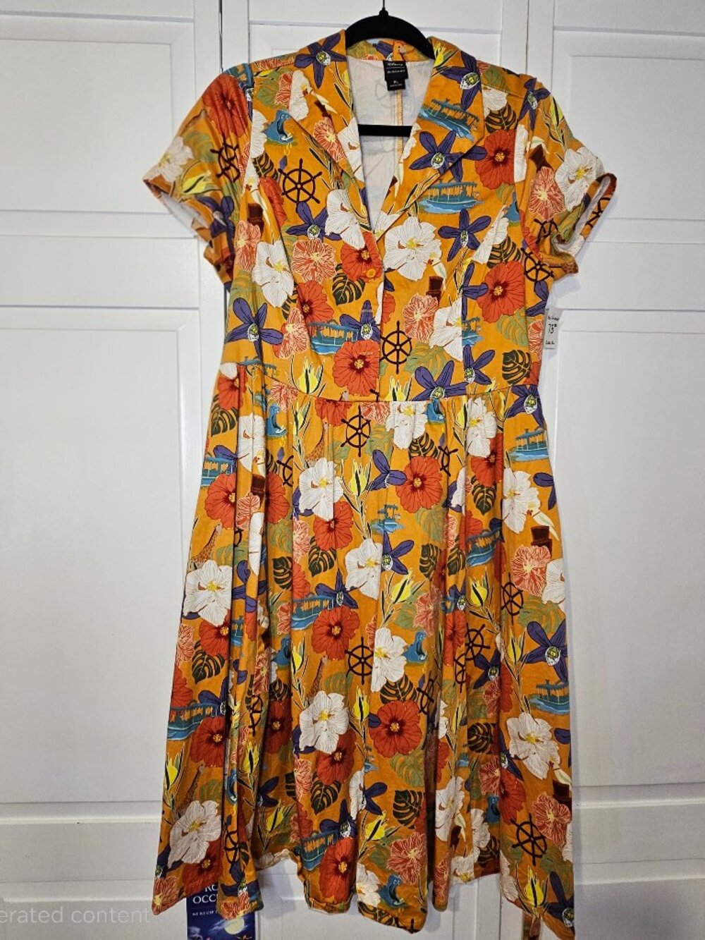 Her Universe Disney Jungle Cruise Retro Print Dress.